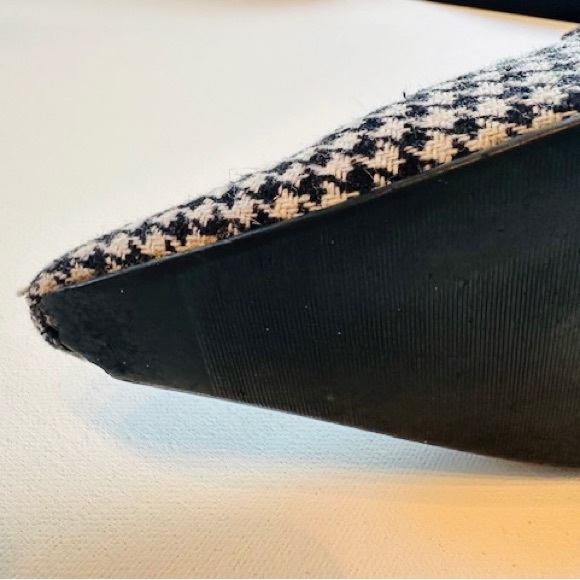 GEORGE Booties Sexy Heels Herringbone 3” Heel Zip EUC Sz 8 - Picture 6 of 6